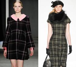 Платья в клетку модный тренд сезона Платье шотландская клетка